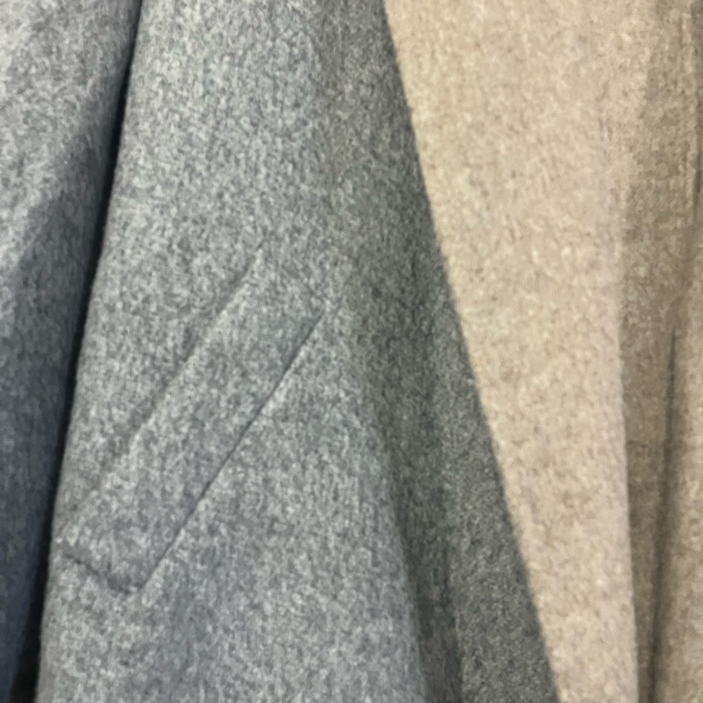 Eileen Fisher Gray and Tan Open Front Coat - Picture 4 of 5